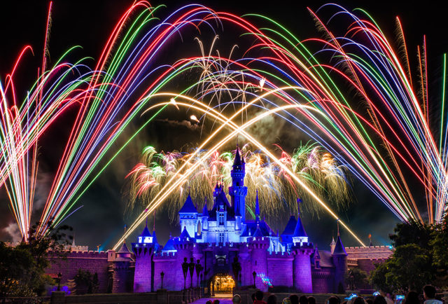 Fireworks at Disney Hong Kong