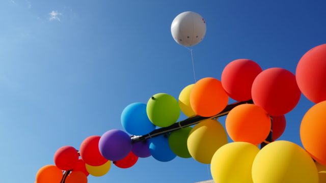 LGBTQ+ Pride balloons
